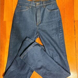 Favorite Daughter Dark Blue Straight Jeans